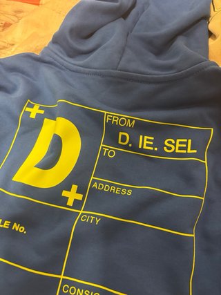 Sudadera Diesel Azul con Logo DSL