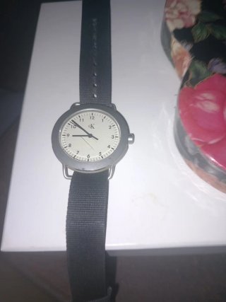 Reloj Calvin Klein Correa Nailon Negra