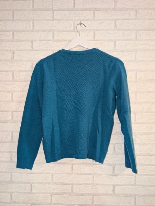 Jersey Benetton lana merino turquesa - Talla M 38