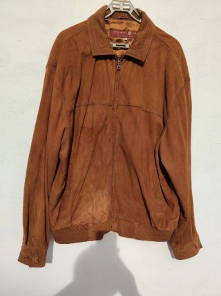 Chaqueta de ante camel Saga Ibáñez