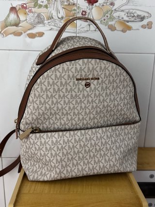 Mochila Michael Kors Beige y Marrón