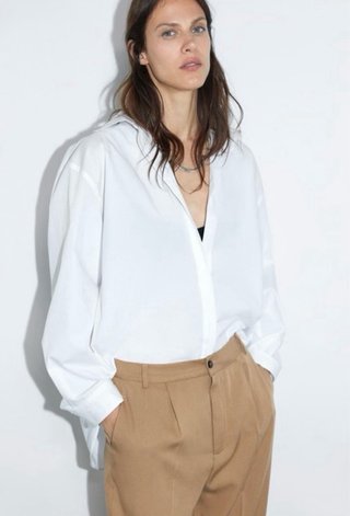Pantalón Zara Camel Talla M nuevo con etiqueta