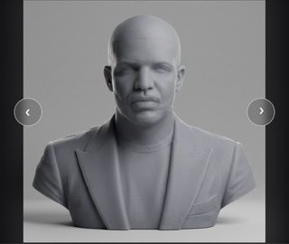 Busto 3D Drake 20cm Plastica