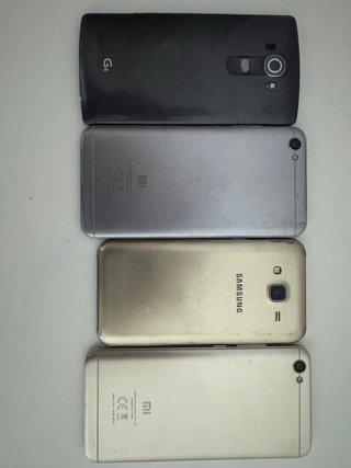 Lote 4 móviles LG G4, Xiaomi, Samsung