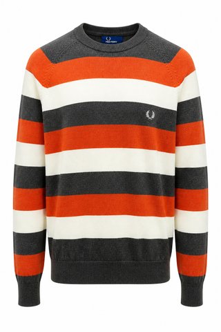 Maglia Fred Perry righe cotone tg. L,pari a nuovo