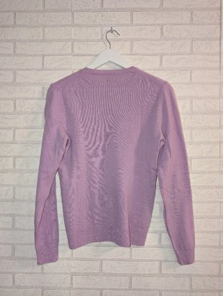 Jersey Benetton lana merino lila - Talla M
