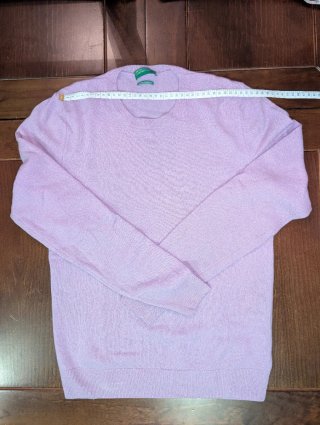 Jersey Benetton lana merino lila - Talla M