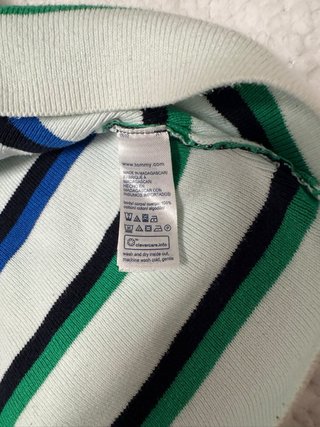 Jersey Tommy Hilfiger rayas verde y blanco