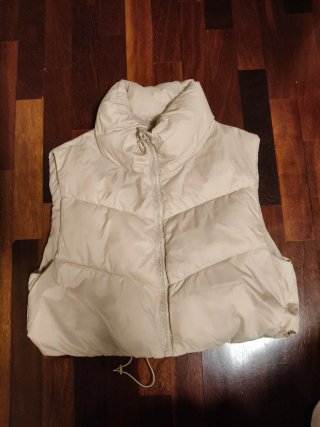 Chaleco acolchado niña beige Talla M