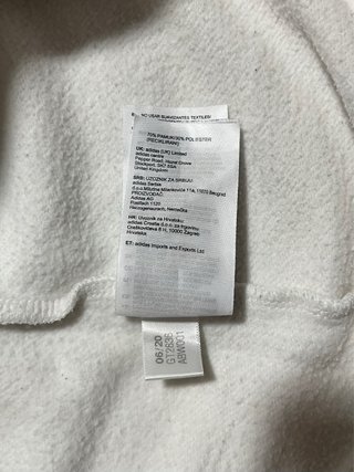 Sudadera sin capucha Adidas Original blanca M