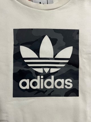 Sudadera sin capucha Adidas Original blanca M