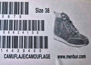 Zapatillas Estilo Botín Camuflaje