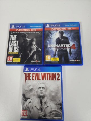 Lote 3 Juegos PS4 (PlayStation 4)