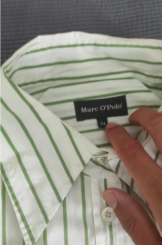 Camisa Marc O'Polo Rayas Verde y Blanco