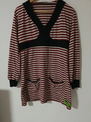 Vestido Juvenil de Rayas