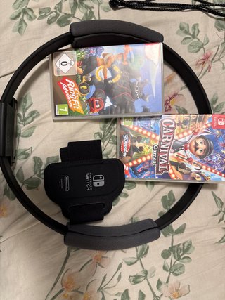 Ring Fit Adventure y Carnival Games Switch