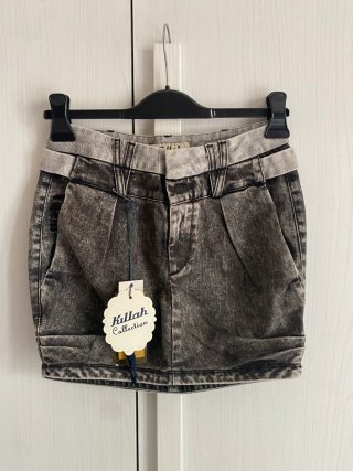 Gonna jeans nera tg XS Killah