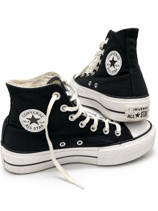 Converse Chuck Taylor Plataforma Negras