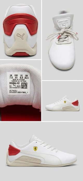 Zapatillas Puma Scuderia Ferrari Blancas y Rojas