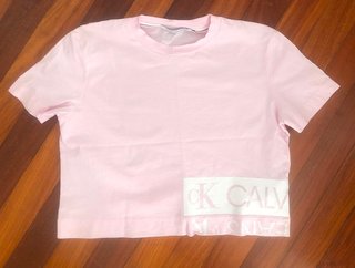 Pack 2 Camisetas Cropped Calvin Klein Jeans