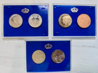 Estuches monedas prueba 500 pesetas 1987.