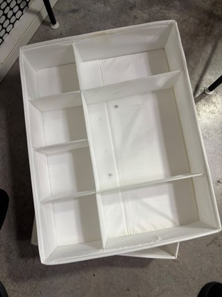 3 Organizzatori per cassetti IKEA SKUBB bianchi