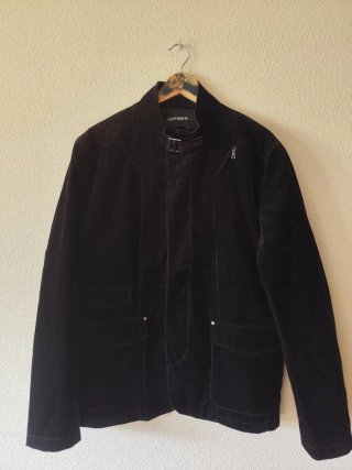 Chaqueta de pana marrón