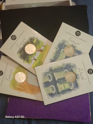Lote 3 Monedas Euro Fraternité Liberté