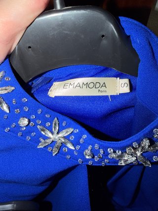 Vestido de fiesta EMAMODA azul talla S