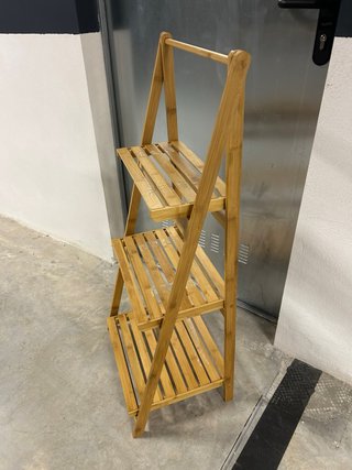 Estantería Escalera Bambú 3 Niveles