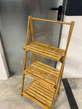 Estantería Escalera Bambú 3 Niveles