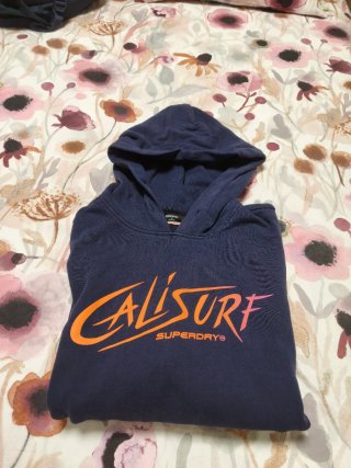 Sudadera Superdry Azul o gris con Capucha XXL