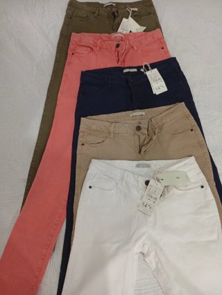 Lote 5 Pantalones Mujer Talla 38