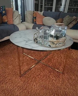 Tavolo rotondo effetto marmo