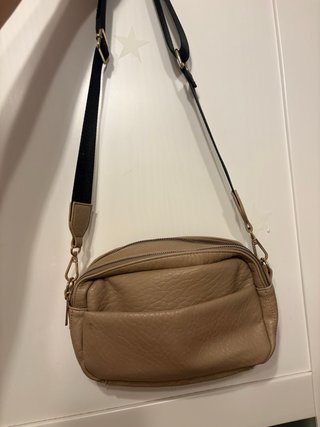 Bolso bandolera beige