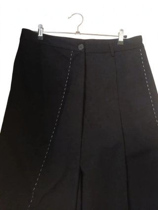 Pantalón azul marino culotte palazzo T. L.