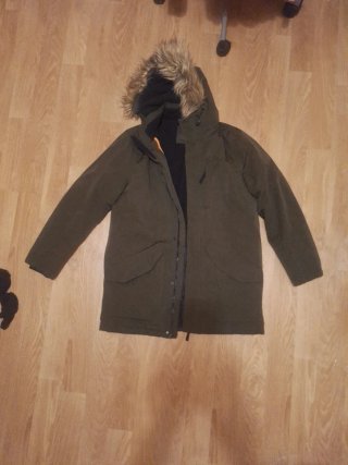 Abrigo Parka Verde Oscuro