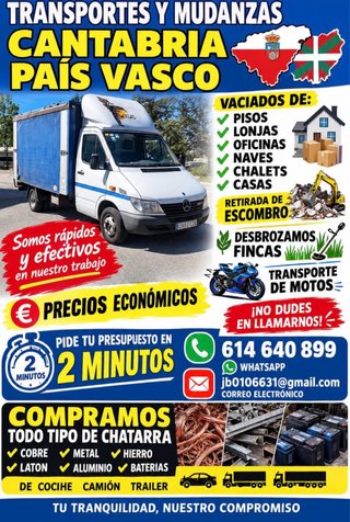 Trasportes y mudanzas pais vasco y cantabria