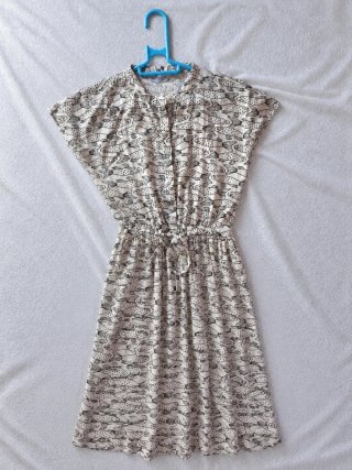 Vestido Compañía Fantástica XS estampado peces