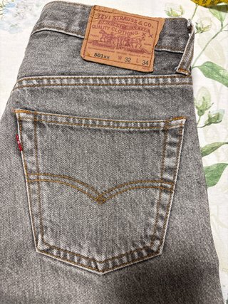 Levi's 501xx Vaqueros Gris Talla 32/34