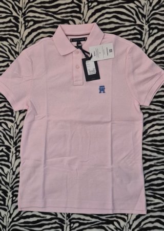 Polo Tommy Hilfiger Uomo S Rosa Nuovo