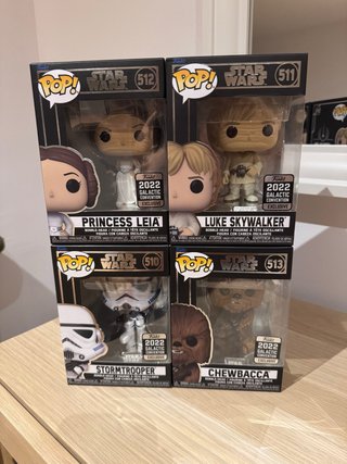Pack 4x Funko Pop Star Wars Galactic Convention