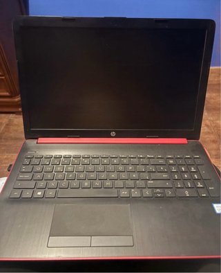 Portátil HP 15 Negro/Rojo