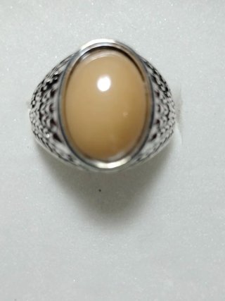 Anillo Acero Ágata Amarilla UNICEF