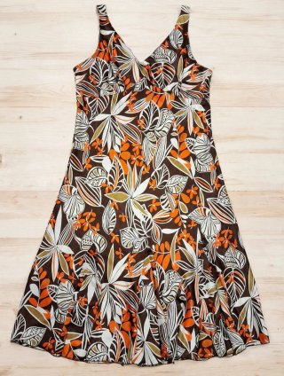 Vestido Fiesta Estampado Talla 50