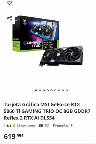 RTX 5060 TI GAMING TRIO