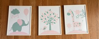 Set de 3 Cuadros Decoración Infantil