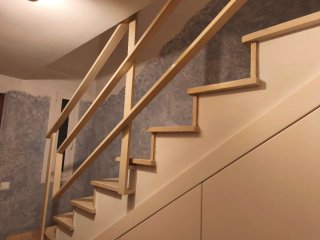 Barandilla de escalera de hierro