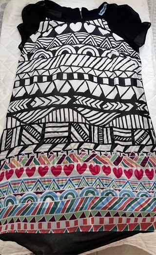 Vestido Desigual Estampado