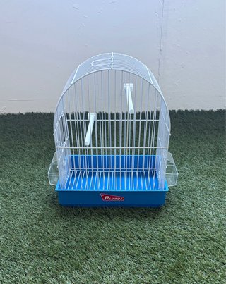 Jaula Pedrós para pájaros con comederos y perchas